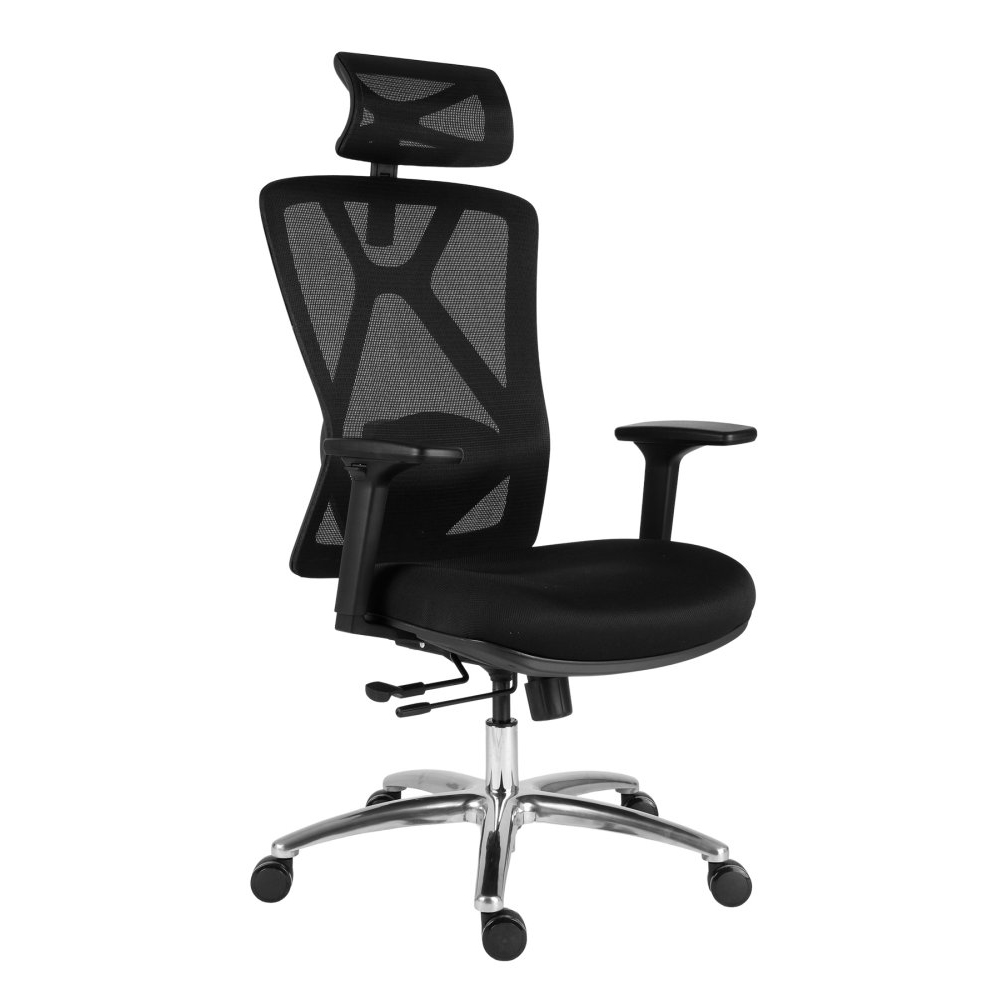 Levně Kancelářská ergonomická židle Neoseat VIBE — černá, nosnost 150 kg