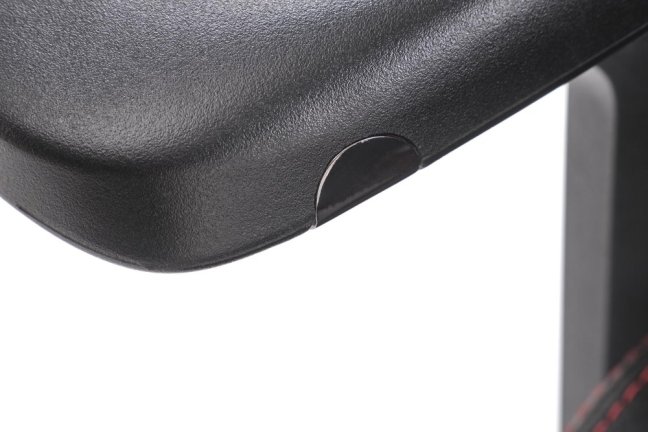 Herní židle BALDUR — ekokůže, černá / červená