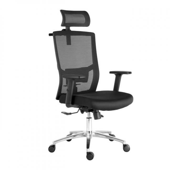 Kancelářská ergonomická židle Neoseat GRANDINI — černá, nosnost 150 kg