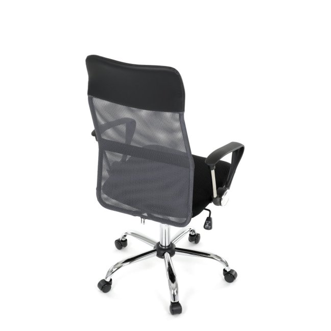 Kancelářská otočná židle MALFE — látka, šedá