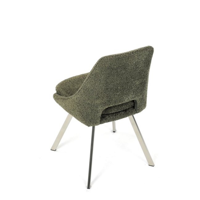 Jídelní židle TALISE — kov, látka, stříbrná / více barev