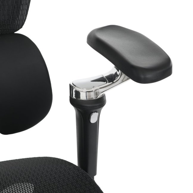 Kancelářská ergonomická židle PORTE II — síťovina, černá