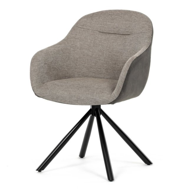 Jídelní otočné křeslo HILARY — kov, látka, šedá / více barev - Barevné varianty jídelního křesla HILARY: Béžová