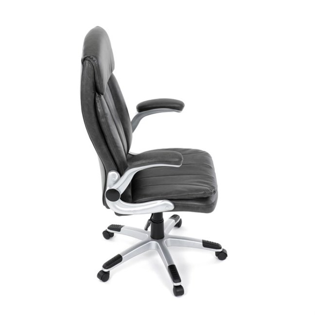 Kancelářské křeslo KURO — ekokůže, šedá