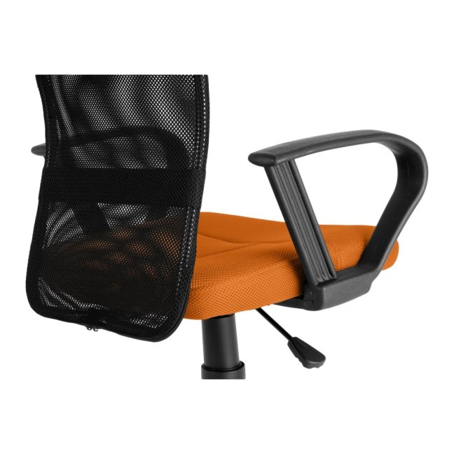 Dětská židle Neoseat MONKEY s podnoží — látka, černá / oranžová