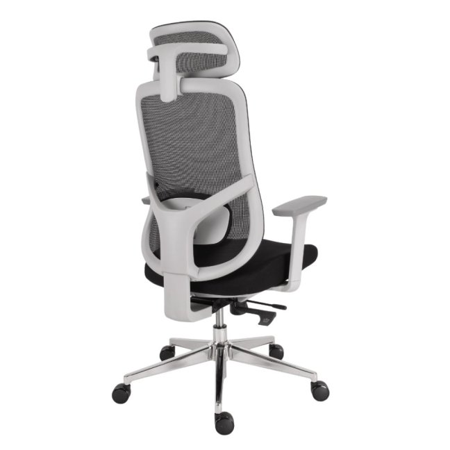Kancelářská ergonomická židle Neoseat ALLY WHITE — černá / bílá, nosnost 150 kg