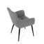 Jídelní křeslo LYON — kov, látka, více barev - Barevné varianty jídelního křesla LYON: Tmavě šedá