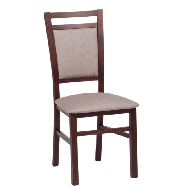 Jídelní čalouněná židle DANI — masiv, látka, více barev, nosnost 130 kg