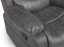 Relaxační polohovací TV křeslo HAVEN — látka, šedá, nosnost 130 kg