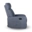Relaxační polohovací TV křeslo FIORE — látka, šedá, nosnost 130 kg