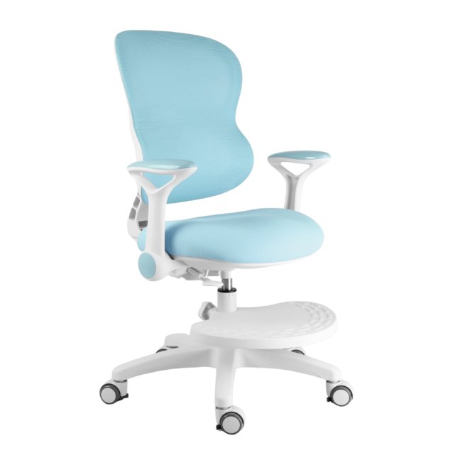 Dětská rostoucí židle Neoseat JUNI 006 — látka, pratelný potah, modrá