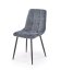Jídelní židle MARTA — kov, látka, šedá