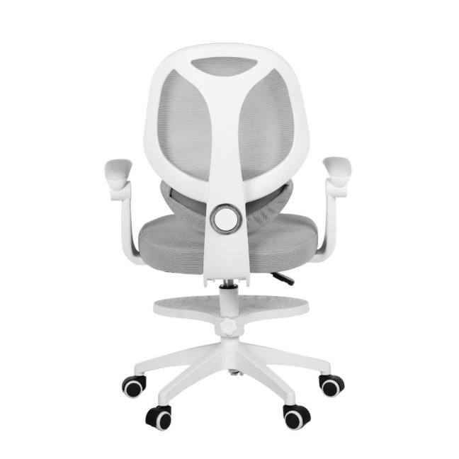 Dětská otočná židle Neoseat JUNI 009 s podnoží — látka, šedá
