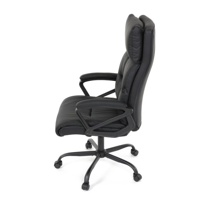 Kancelářské křeslo PEDRO — ekokůže, černá