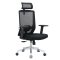 Kancelářská ergonomická židle Neoseat BRENDA — černá, nosnost 150 kg