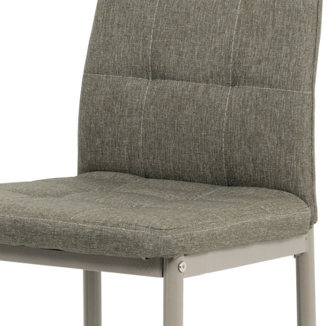 Jídelní židle LALI — kov, látka, béžová