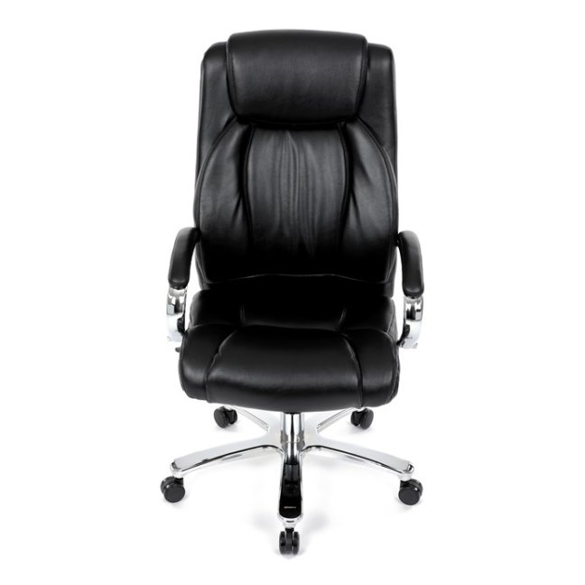 Kancelářské křeslo RYZAR — ekokůže, černá