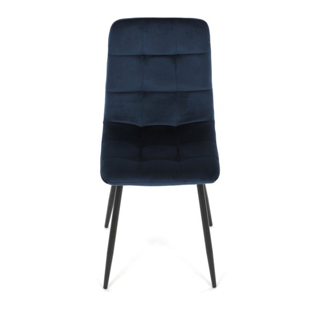 Jídelní židle THEO II — kov, samet, více barev - Barevné varianty židle THEO II: Modrá
