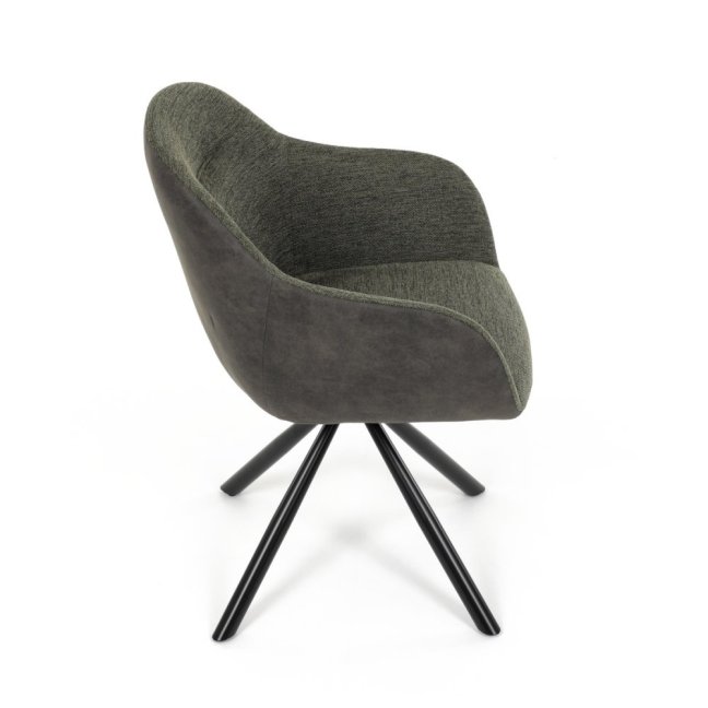 Jídelní otočné křeslo HILARY — kov, látka, šedá / více barev - Barevné varianty jídelního křesla HILARY: Šedá