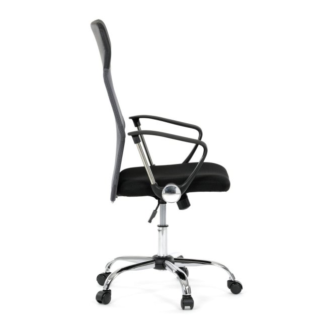 Kancelářská otočná židle MALFE — látka, šedá