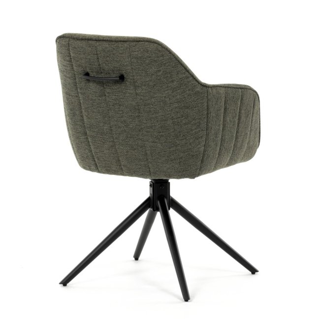 Jídelní otočná židle SCARA — kov, látka, více barev