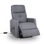 TV křeslo MODO PLUS s elektrickým polohováním — látka, šedá, nosnost 130 kg