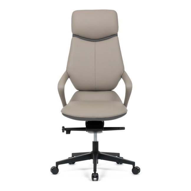 Kancelářské křeslo ZOTTO — ekokůže, šedá