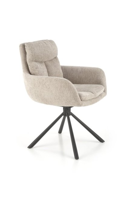 Jídelní otočné křeslo KORNY — kov, látka, více barev - Barevné varianty jídelní křesla KORNY: Olivová