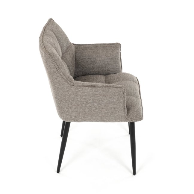 Jídelní křeslo KONIG — látka, béžová