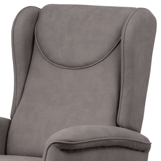 Relaxační křeslo ušák TELMAR s elektrickým polohováním — 2 motory, látka, béžová