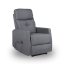 TV křeslo MODO PLUS s elektrickým polohováním — látka, šedá, nosnost 130 kg