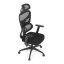 Kancelářská ergonomická židle GRANT — síť, látka, černá