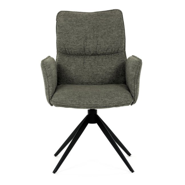 Jídelní otočné křeslo AMALI — kov, látka, více barev