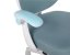 Dětská otočná židle Neoseat JUNI 008 s podnoží — látka, modrá