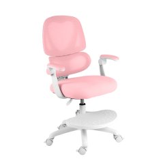 Dětská otočná židle Neoseat JUNI 023 — látka, pratelný potah, růžová