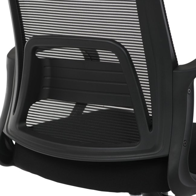 Kancelářská otočná židle NERO — látka, černá