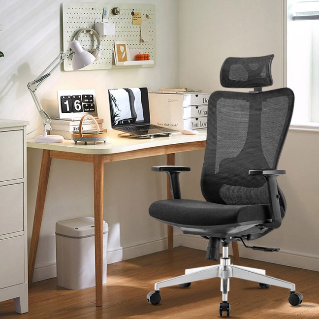 Kancelářská ergonomická židle Neoseat AMADORA — černá, nosnost 150 kg
