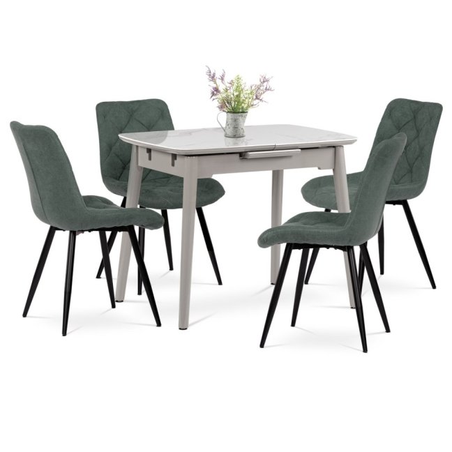 Jídelní židle NIDORA — kov, látka, více barev