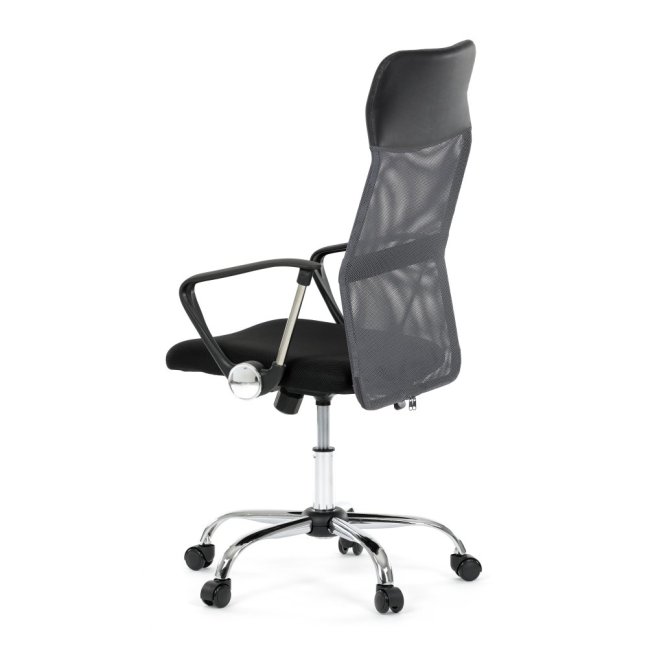 Kancelářská otočná židle MALFE — látka, šedá