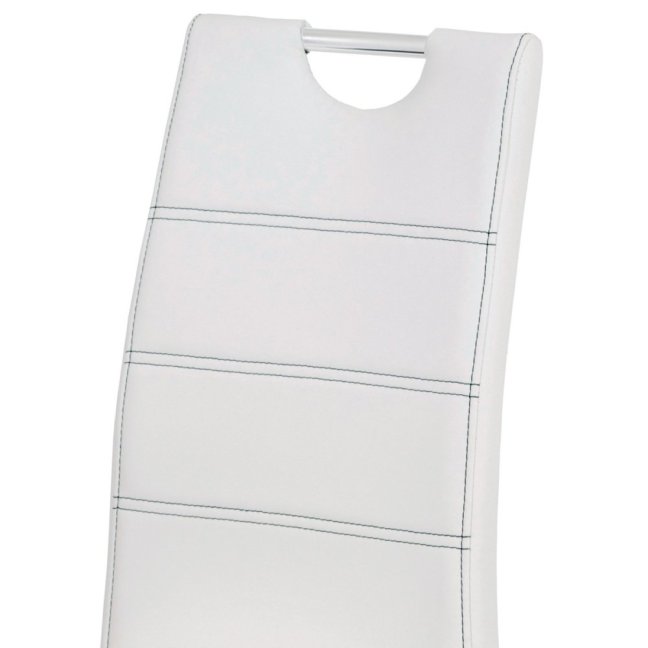 Jídelní židle LILA — kov, ekokůže, více barev - Barevné varianty jídelní židle LILA: Bílá