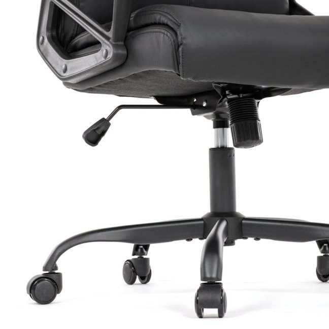 Kancelářské křeslo PEDRO — ekokůže, černá