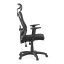 Kancelářská ergonomická židle MANET — síť / látka, černá