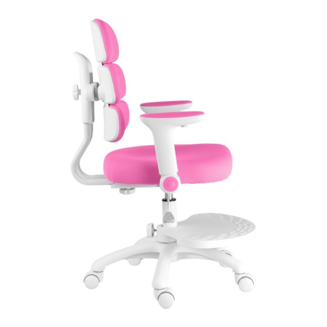 Dětská rostoucí židle Neoseat KIDDY THREE — látka, pratelný potah, tmavě růžová