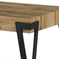 Konferenční stolek GORA — kov, MDF, dekor divoký dub