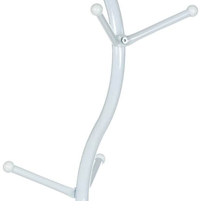 Stojanový věšák JUNIPER — kov, bílá
