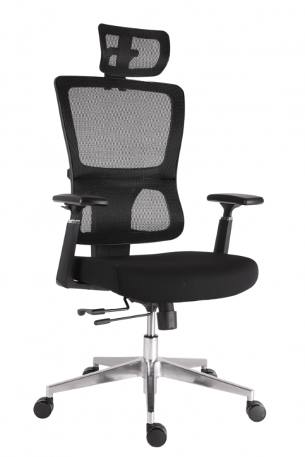 Kancelářská ergonomická židle Neoseat BROOKE — černá, nosnost 150 kg