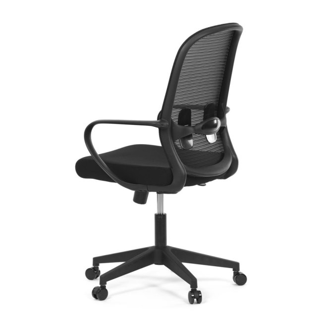 Kancelářská otočná židle TOBIAS — látka, černá