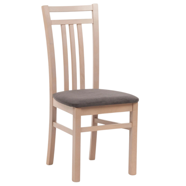 Jídelní čalouněná židle LOTY — masiv, látka, více barev - Moření jídelní židle: Třešeň, Barva čalounění látkou VELVET: Velvet terracotta 44