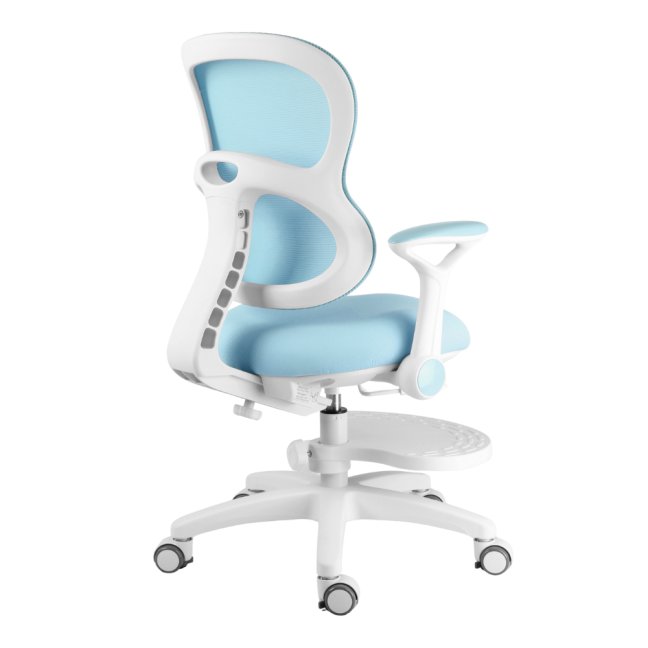 Dětská rostoucí židle Neoseat JUNI 006 — látka, pratelný potah, modrá