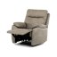 Relaxační polohovací TV křeslo NORBERT — látka, béžová, nosnost 150 kg